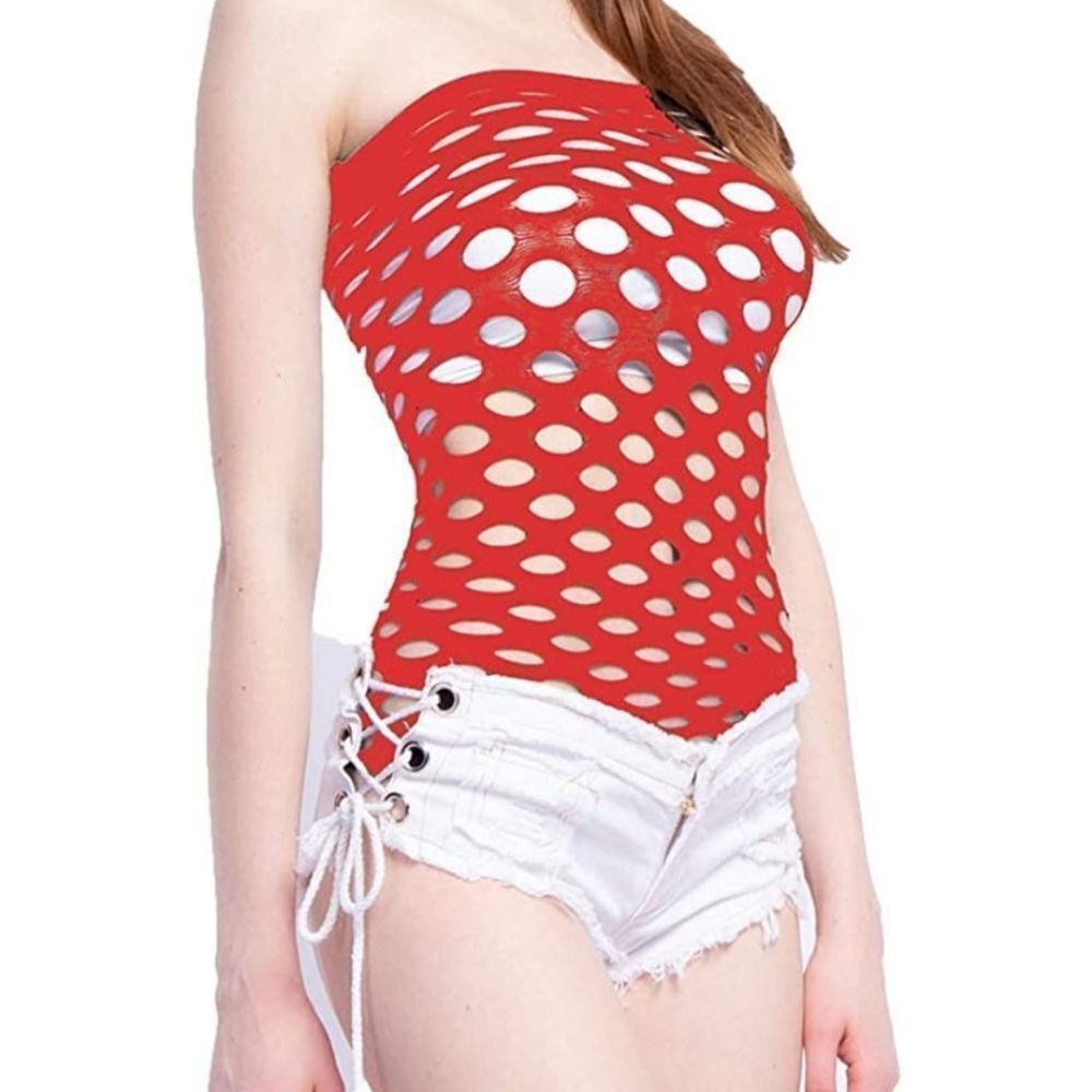 Mesh Lingerie Fishnet Babydoll Mini Dress Free Siz